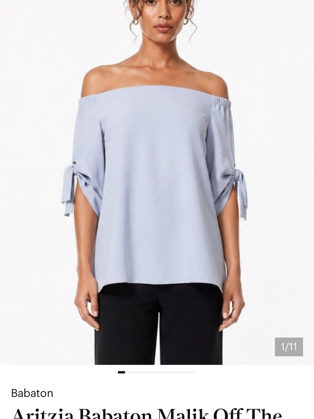 Babaton Light more than the chemical Blue Off-the-Shoulder Top